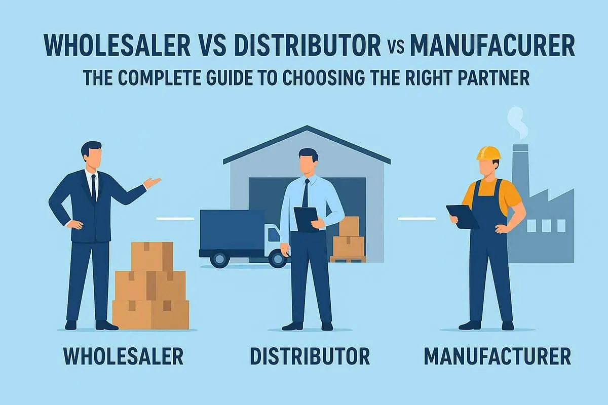 Wholesaler vs Distributor vs Manufacturer | Differences Explained