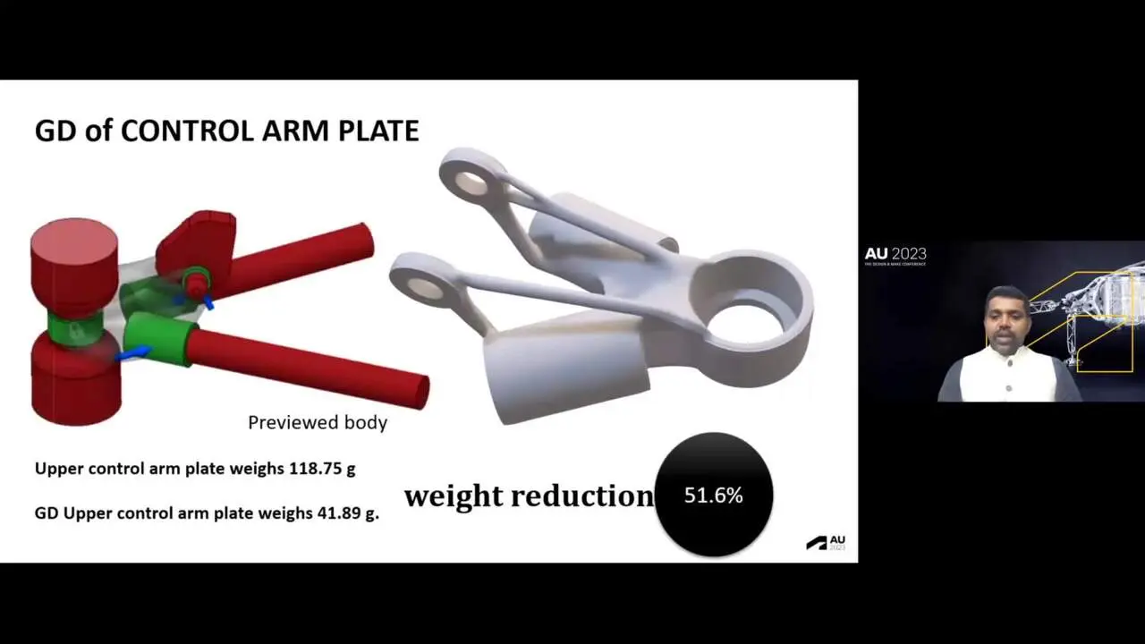Generative Engineering of Automotive Suspension Components: From CAD to Cost